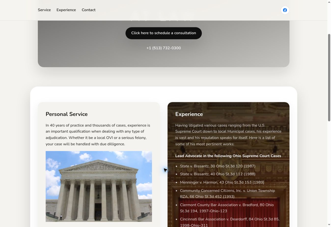 Rosenhoffer Law services and experience page